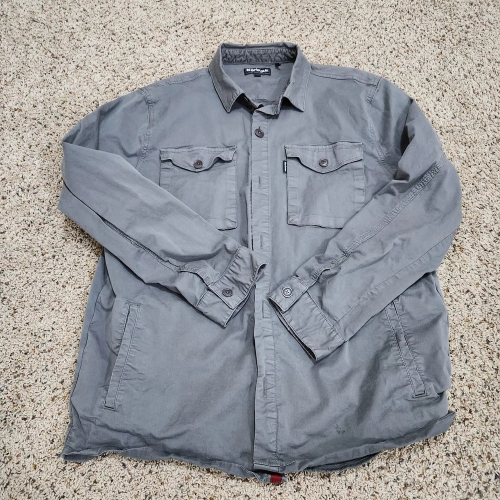 Barbour Gray Lightweight Shirt Jacket